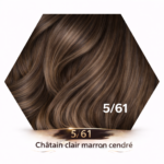 Coloration cheveux Châtain clair marron cendré 5/61